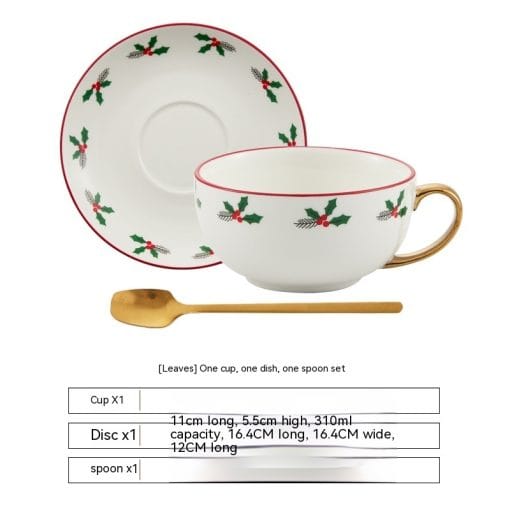 Ins Christmas Ceramic Cup Dish Kitchen Gadgets - Image 8