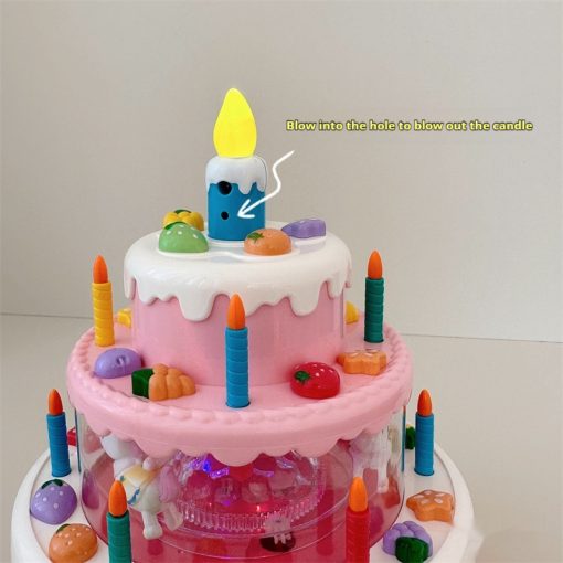 Toy Cake – Interactive Rotating Cake Toy with Lights & Music for Kids - Image 3