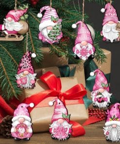 24 PCs Christmas Wooden Hanging Ornaments