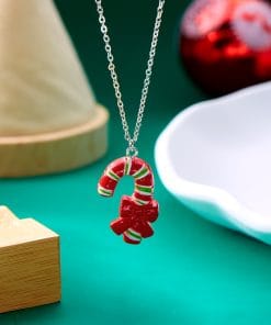 Cute Cartoon Resin Necklace Christmas Snowman Santa Claus Pendant Clavicle Chain Necklace For Women Jewelry 18 29b05c70 bf2b 41ee aa0e 1ed0351a5a52