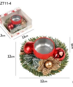 Christmas Candle Metals Candlestick Wreath Artificial Pinball Pinecone Candle Holder Fake Leaves Xmas New Year Home Table Decor 15 2aed7f7d b4e2 4c19 82db d9026d27a49a