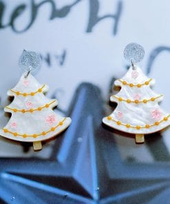 Sweet Christmas Tree Earrings With Rhinestones New Fashion Christmas Acrylic Earrings Women's Jewelry 17 2daf3d95 9e46 40ad bd52 21d8b136c9cb