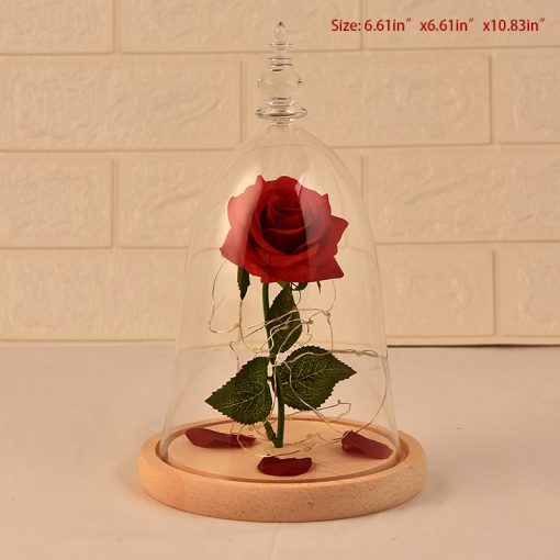 Glass Cover Rose LED Supper Light Valentine Day - Image 5
