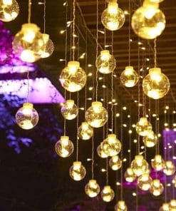 Led Wish Orbs Lighting Chain Star Moon Curtain Light Starry Sky