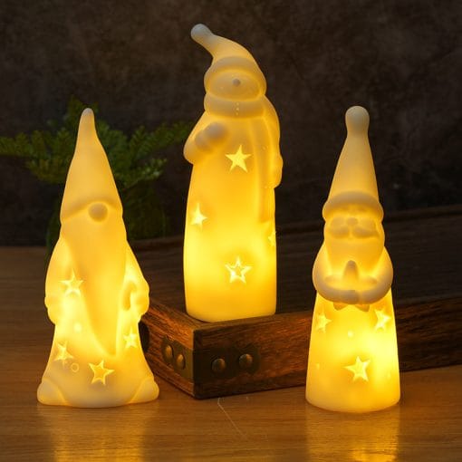 Christmas Night Lights Creative Bedside Lamp LED Candle Light