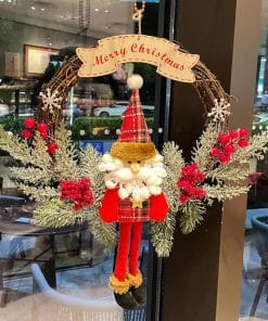 Old Man Snowman Elk Vine Ring Christmas