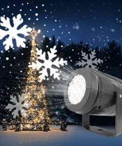 Christmas Party Lights Snowflake Projector Light Led Stage Light Rotating Xmas Pattern Outdoor Holiday Lighting Garden Christmas Decor 15 3198644255715