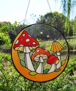 Easter Window Decoration Mushroom Acrylic