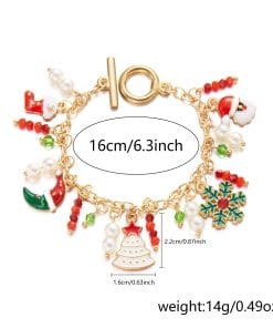 Personalized Christmas Bracelet Christmas Tree Santa Claus Pendant Bracelet For Women Jewelry 20 34d4e9c6 a567 4cca a3f8 9a5342e9df65