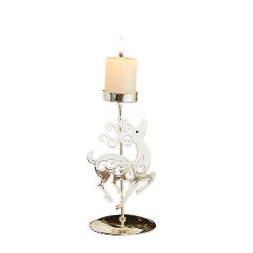 Romantic Christmas Wrought Iron Candlestick Candle Tray Decoration - Image 3