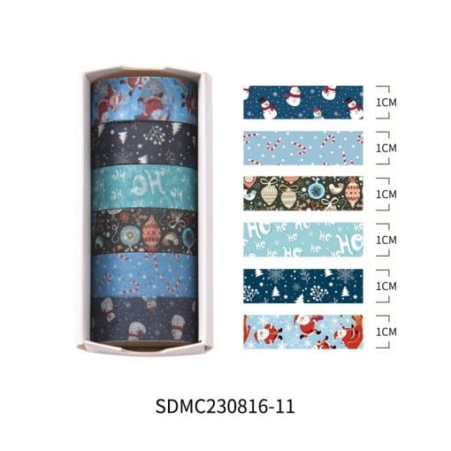 Creative Christmas Gift And Paper Adhesive Tape Journal Tape Christmas Decoration Material Cute Christmas Tape - Image 9