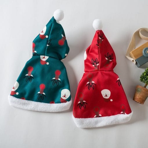 Cat Christmas Clothes Little Red Riding Hood Cape Cloak - Image 2