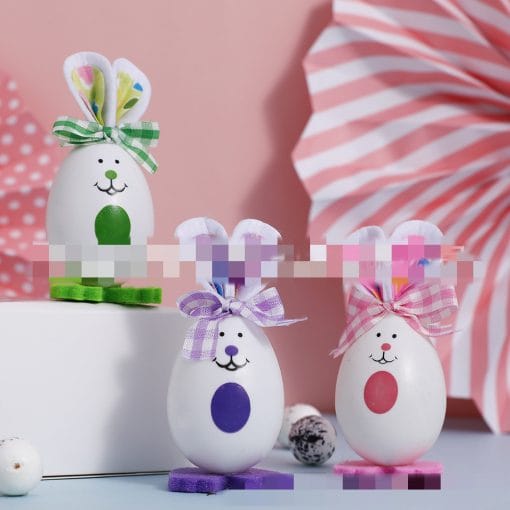 Easter Bunny Easter Decorative Gift Rabbit Shape Home Decorations Ornaments - Image 3