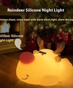 Reindeer Small Night Lamp Silicone Rechargeable