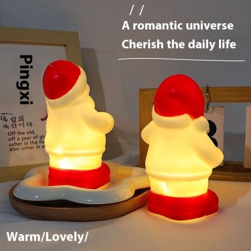 Cute Small Night Lamp Cartoon Christmas Snowman Ambience Light - Image 2