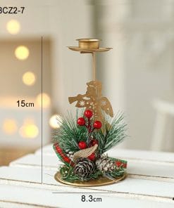 Christmas Candlestick Golden Wrought Iron Window Decoration 20 4172a489 3056 4d68 ad03 9eb6debe5053 trans
