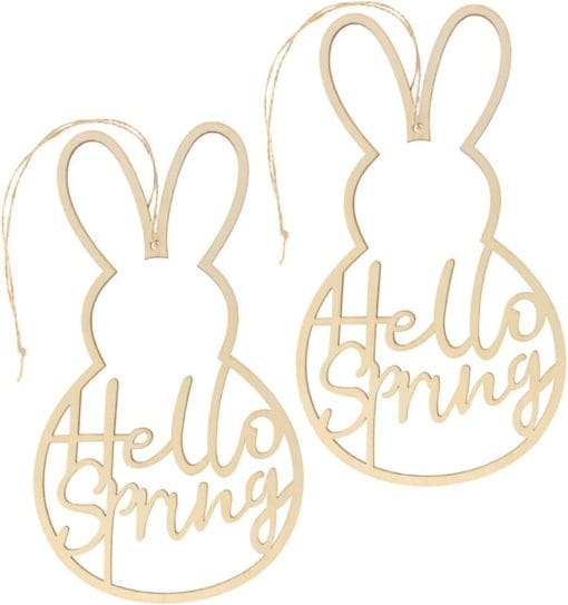 Easter Hollow Rabbit Crafts Wooden - Image 4