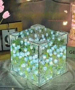 Tulip Flower Sea Small Night Lamp Handmade Diy Material Package