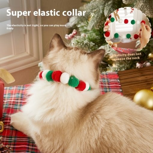 Pets Christmas Collar Decoration Stretch Ornament Pet Products - Image 2