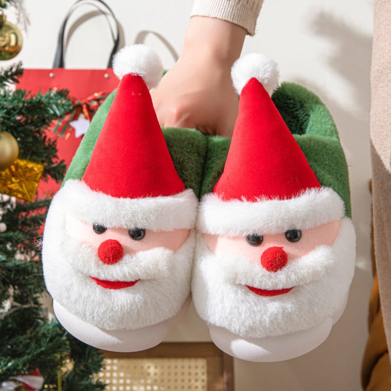 Santa Claus Home Thick-soled Non-slip Slippers 4 Santa Claus Home Thick-soled Non-slip Slippers - Image 2