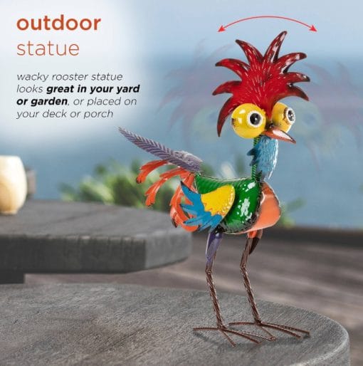 Thanksgiving Garden Rooster Statue Decoration - Image 3