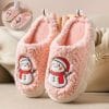 Cute Snowman Slippers Winter Indoor Household Warm Plush Thick-Soled Anti-slip Couple Home Slipper Soft Floor Bedroom House Shoes 2 50729901 a072 4f0d ab6e 8413390cd91c