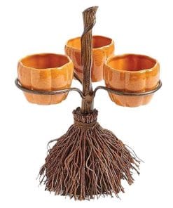 Halloween Broom Pumpkin Snack Bowl Rack Decorations Home Decor 16 5287ae7f 74e6 4eb4 845b 5bb3b586925a