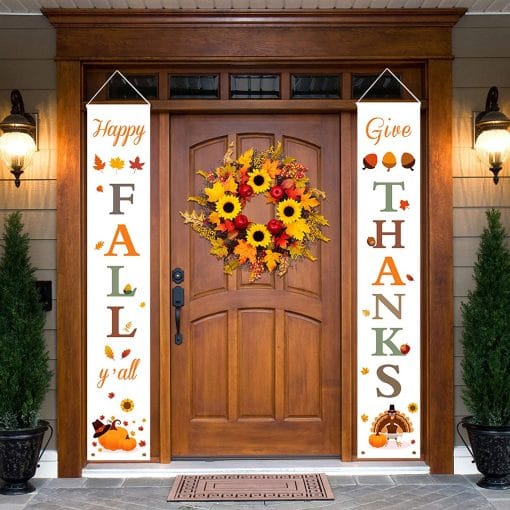 Thanksgiving Curtain Banner Background Decoration - Image 3