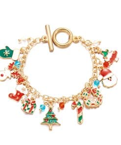 Personalized Christmas Bracelet Christmas Tree Santa Claus Pendant Bracelet For Women Jewelry 17 54f94b43 2694 4ed7 9b94 9bd3f517d81a