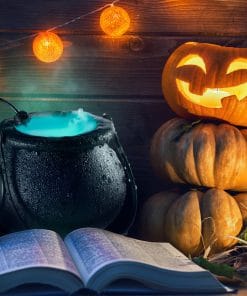 Halloween Mist Maker Indoor Fountain Horror Atmosphere Fogs Maker Small Pond Fogs Machine Atomizer Air Humidifier Holiday Decor