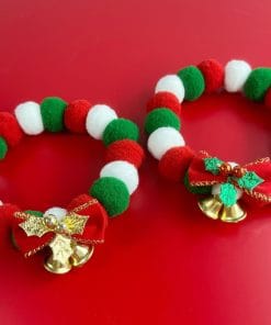 Christmas Cute Dog Cat Plush Ball Necklace Soft Elasticity Collar Pet Neck Accessories Dog Christmas Collar With Bow 11 55948fc3 21c4 4d87 85d9 5a75c8af0d0a