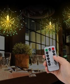 LED Fireworks Light String Lights Colorful New Year Garland Copper Wire String Fairy Light