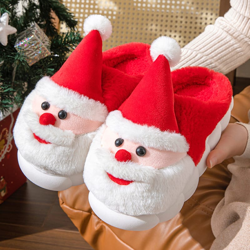 Santa Claus Home Thick-soled Non-slip Slippers 6 Santa Claus Home Thick-soled Non-slip Slippers - Image 4