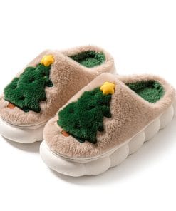 Christmas Tree Women's Home Slippers 16 58def151 0f73 403c 891a 9b62004fcce7