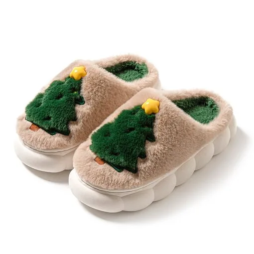 Christmas Tree Women's Home Slippers - Image 7
