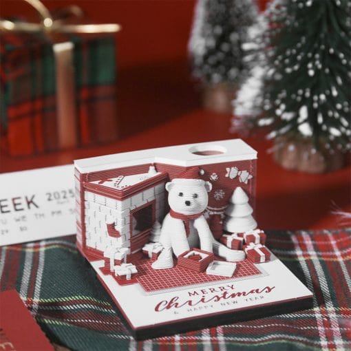 Christmas Gift 3d Three-dimensional Calendar Paper Carving Note - Image 4