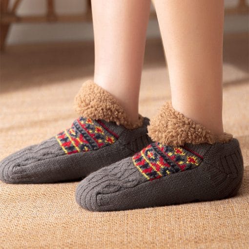 Indoor Home Floor Socks Fall And Winter Warm Non-slip Carpet Socks For Men And Women - Image 8