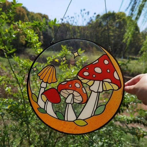 Easter Window Decoration Mushroom Acrylic - Image 4