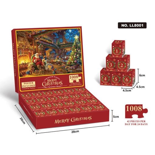 New 24 Boxes Christmas Advent Calendar Puzzle - Image 4