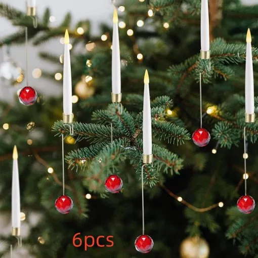 Candle LED Indoor Holiday Christmas Tree Ornaments - Image 6