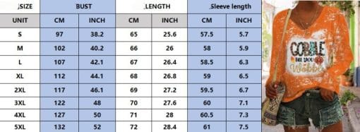 Women's V-neck Long Sleeved T-shirt - Image 9
