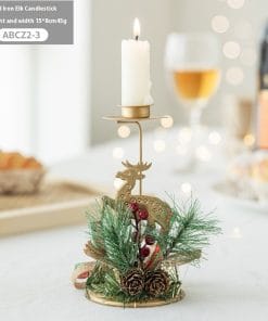 Christmas Candlestick Golden Wrought Iron Window Decoration 19 69bcadbf c05c 40d7 83b2 55211ee5fd18 trans