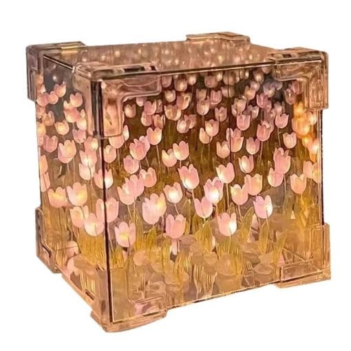 Tulip Flower Sea Small Night Lamp Handmade Diy Material Package - Image 7