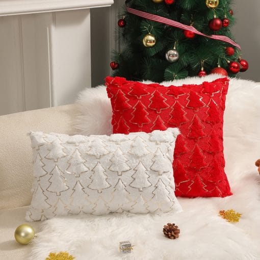 Holiday Ornament Pillow Bedroom Bedside Plush Pillowcase - Image 4