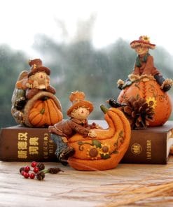 Thanksgiving Resin Pumpkin Scarecrow Crafts