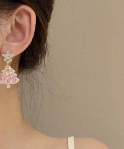 New Design Sweet Christmas Tree Earrings For Women Light Luxury Sparkling Zircon Dangle Earring Xmas Holiday Party Jewelry 10 74b56c6e 5468 4251 a84a 3504268f275c