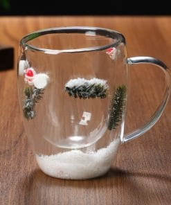 Christmas High Borosilicate Heat-resistant Double Layer Glass Cup 16 74fdc0d3 14ee 45fd 8edd d5fd189f58ff