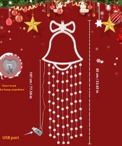 Christmas Tree Decorations - USB-Powered Bell Hanging Lamp for Festive Atmosphere 10 766f3cf3 dfb4 4aea 9fe6 2afbcb09c656 trans