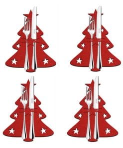 4-piece Christmas tree cutlery set