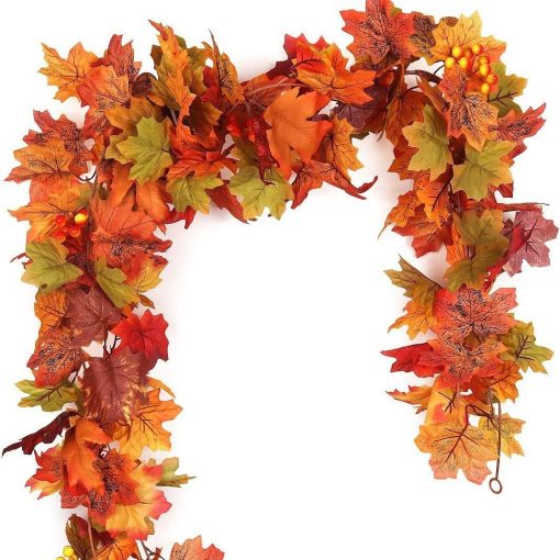 Thanksgiving Rattan Maple Rattan Decoration - Image 3